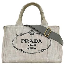 Sac cabas 2-Way Prada Canapa Marron
