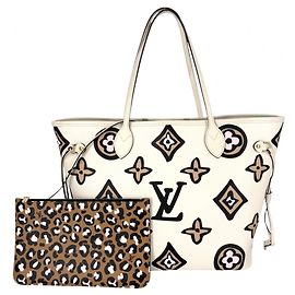 Borsa Tote Louis Vuitton Neverfull MM Nero
