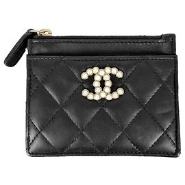 Chanel Visitenkartenetui Schwarz Weiß
