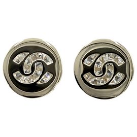 Boucles d'oreilles Chanel pour femmes - Design Coco Mark Blanc