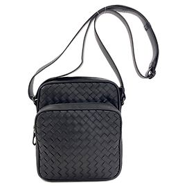 Borsa a tracolla Bottega Veneta Intrecciato Nero