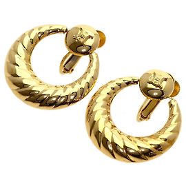 Céline Orecchini Celine Circle Macadam in oro giallo 18K Altro