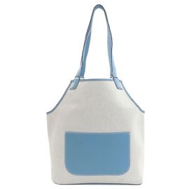 Hermès Sac Cabas Hermes Jardinier PM Bleu clair