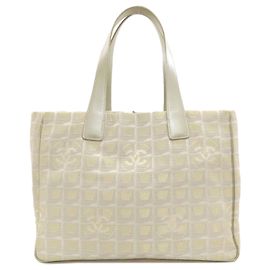 Borsa Tote Chanel New Travel Line MM Argento Giallo