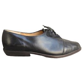 Autre Marque Vintage 1980s flat shoes Black