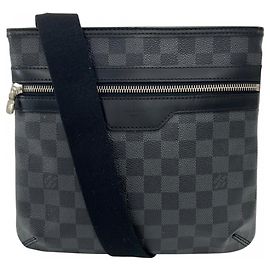 Louis Vuitton Thomas Schultertasche Schwarz Weiß