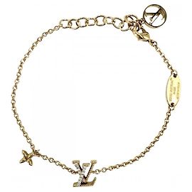 Pulseira com pingente de flor Monogram Louis Vuitton Branco Monograma