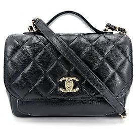Borsa Chanel Matelassé Coco Mark da donna Nero Bianco