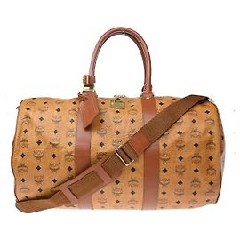 MCM Vicetos Porte-documents en cuir marron Marron