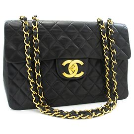 Chanel Classic Flap Lambskin Jumbo Noir