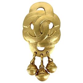 Broche Chanel plaquée or Autre