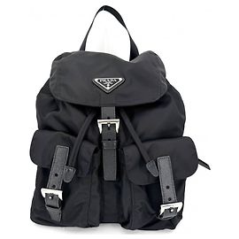 Prada Backpack in Black Nylon Black