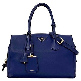Prada Leather Tote Bag BN2767 Blue