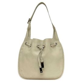 Gucci Ivory Leather Handbag Cream