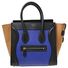Céline Celine Tricolor Luggage Leather Micro Multicolore