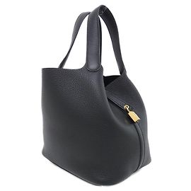 Hermès Hermes Picotin Lock MM Handbag Black