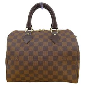 Borsa Louis Vuitton Damier Speedy Bandoulière 25 Damier ebene