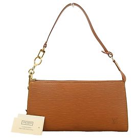 Louis Vuitton Epi Pochette Accessoires M52948 Pouch Marron Doré