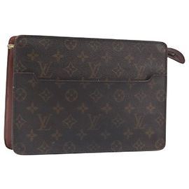 LOUIS VUITTON Monogram Pochette Homme Clutch Bag M51795 LV Auth 199029 Monograma