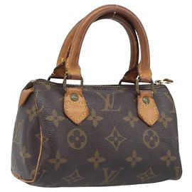LOUIS VUITTON Monogram Mini Speedy Hand Bag M41534 LV Auth 197713 Monogramma