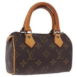 Bolsa de mão LOUIS VUITTON Monogram Mini Speedy M41534 LV Auth ka5830 Monograma