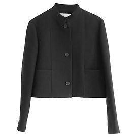 Christian Dior Fall 2014 Cropped Wool Jacket in Black Black