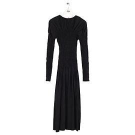 Lemaire Kleid aus schwarzer Seide Schwarz