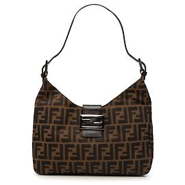 Sac à épaule Fendi Zucca Canvas marron Marron