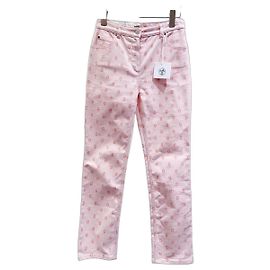 Pantalones Hermès de algodón talla 34 Multicolor