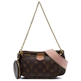 Borsa Louis Vuitton Monogram Multi Pochette Accessoires Marrone Marrone