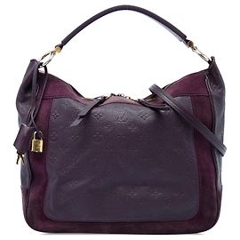 Purple Louis Vuitton Monogram Empreinte Audacieuse MM Satchel Purple