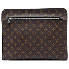 Borsa a Clutch Portfolio Louis Vuitton Monogram Macassar Marrone Marrone