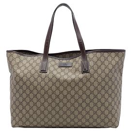 Grand sac cabas Gucci GG Supreme beige Beige
