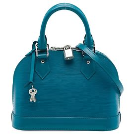 Sac Louis Vuitton Alma BB en cuir Epi bleu Bleu