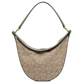 Sac Luna Hobo en toile Anagram LOEWE vert Vert