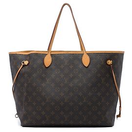 Sac cabas Louis Vuitton Monogram Neverfull GM Marron Marron