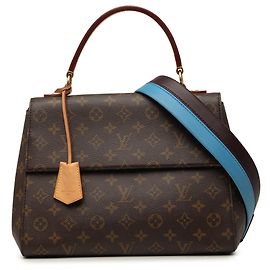 Sac à main Louis Vuitton Monogram Cluny MM Marron Marron