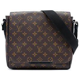 Borsa a tracolla Louis Vuitton Monogram Macassar District PM Marrone Marrone