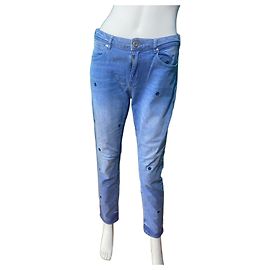 Autre Marque Vaqueros Slim Boyfriend Scotch & Soda Azules con Estrellas Azul
