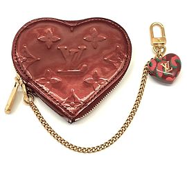 Monedero Louis Vuitton Monogram Vernis Roja Burdeos