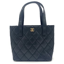 Sac cabas Chanel Wild Stitch Coco Mark Noir