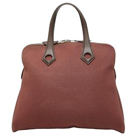 Hermès Hermes Sac Ybou PM Tote Bag Marrom Vermelho Bordeaux