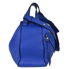 Loewe Hammock Leather Small Blu