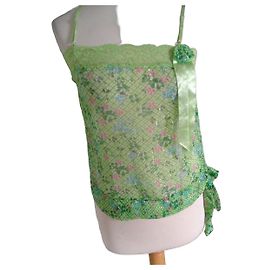 Autre Marque Regata Lulu.H Paris verde com estampado floral Rosa Azul Verde