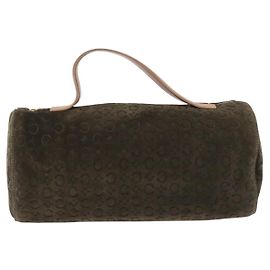 Céline Celine C Macadam Daim et Cuir Vert