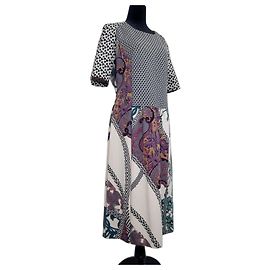 Vestido Etro de lã estampado Multicor Cinza