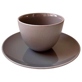 4 chávenas de grés + pires Calvin Klein Home - Taupe - 8 disponíveis Taupe