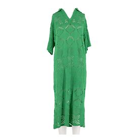 Autre Marque Robe longue verte MOMENT en viscose Vert