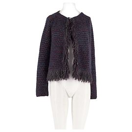 Cardigan Maje coupe droite bleu marine Bleu Marine