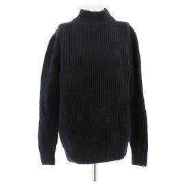 Maison Martin Margiela Pull marine col montant Bleu Marine